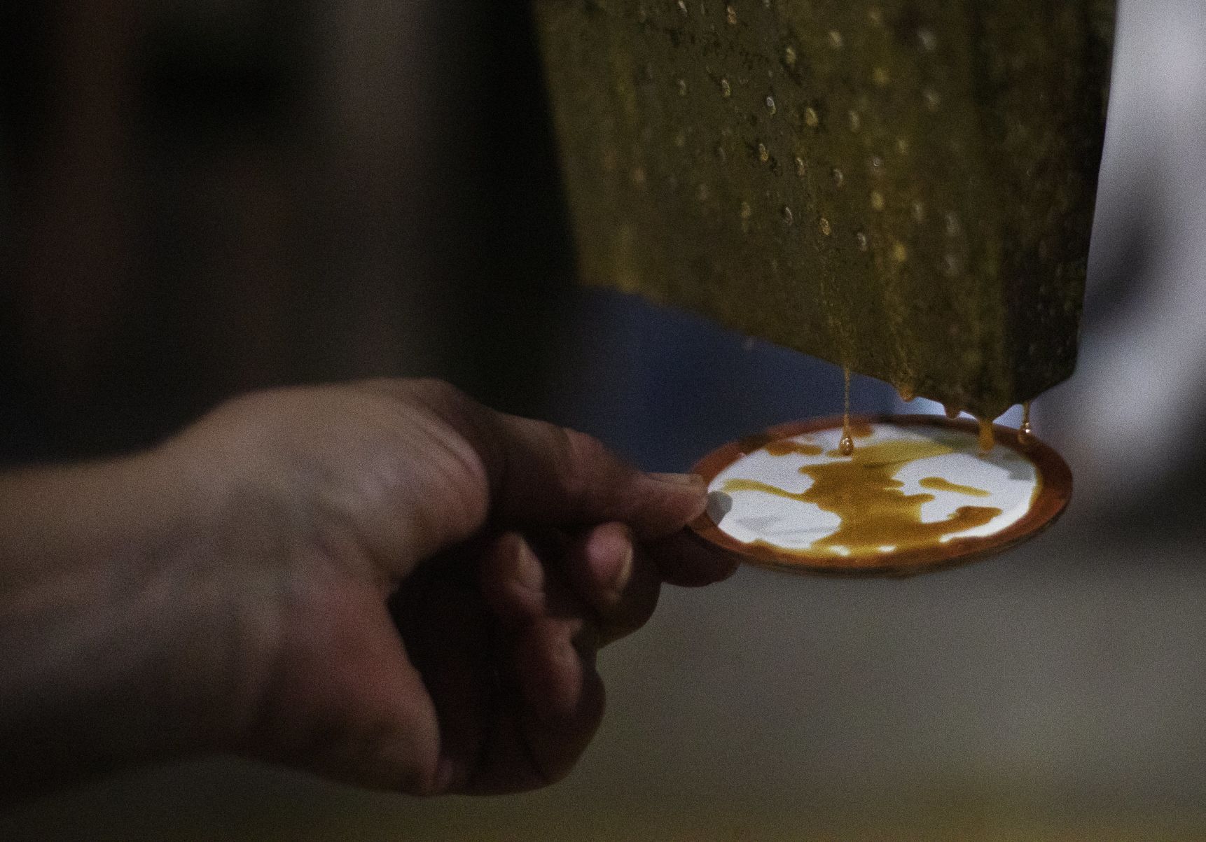 Checking the molasses